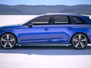 Audi RS4 Avant 2018 3D Model