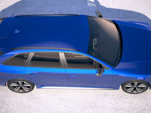 Audi RS4 Avant 2018 3D Model