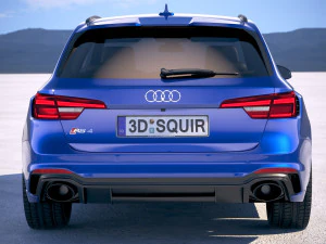 Audi RS4 Avant 2018 3D Model