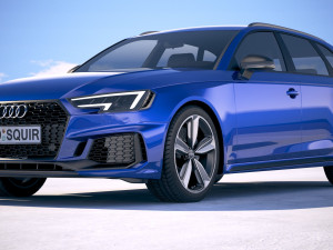 Audi RS4 Avant 2018 3D Model