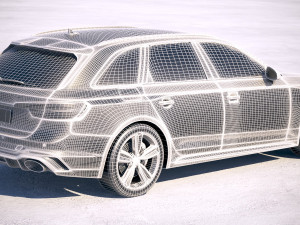 Audi RS4 Avant 2018 3D Model