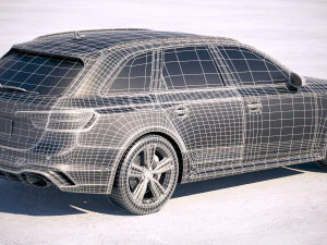 Audi RS4 Avant 2018 3D Model