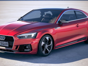 Audi RS5 Coupe 2018 3D Model