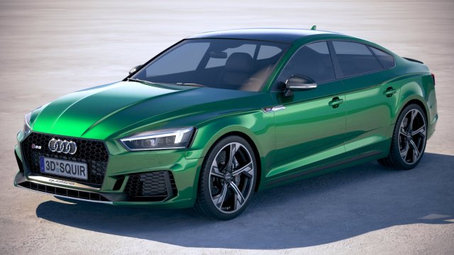 Audi RS5 Sportback 2018 Modello 3D .c4d .max .obj .3ds .fbx .stl .blend 