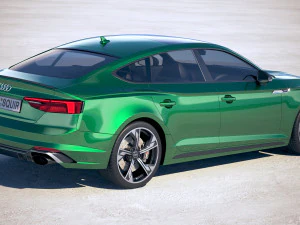 Audi RS5 Sportback 2018 3D Model