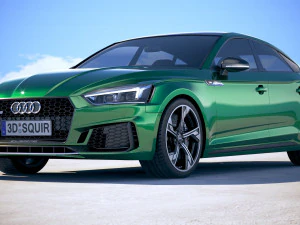 Audi RS5 Sportback 2018 3D Model