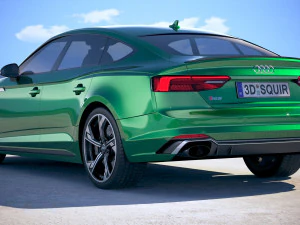 Audi RS5 Sportback 2018 3D Model