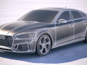 Audi RS5 Sportback 2018 3D Model