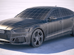Audi RS5 Sportback 2018 Modello 3D