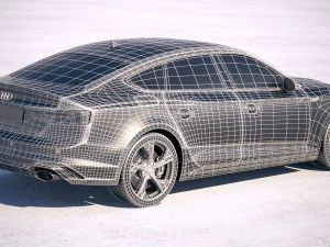 Audi RS5 Sportback 2018 3D Model