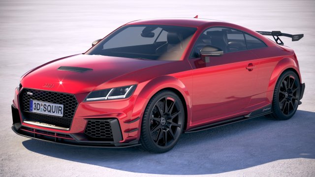 Audi TT RS Performance 2018 3D Model .c4d .max .obj .3ds .fbx .stl .blend