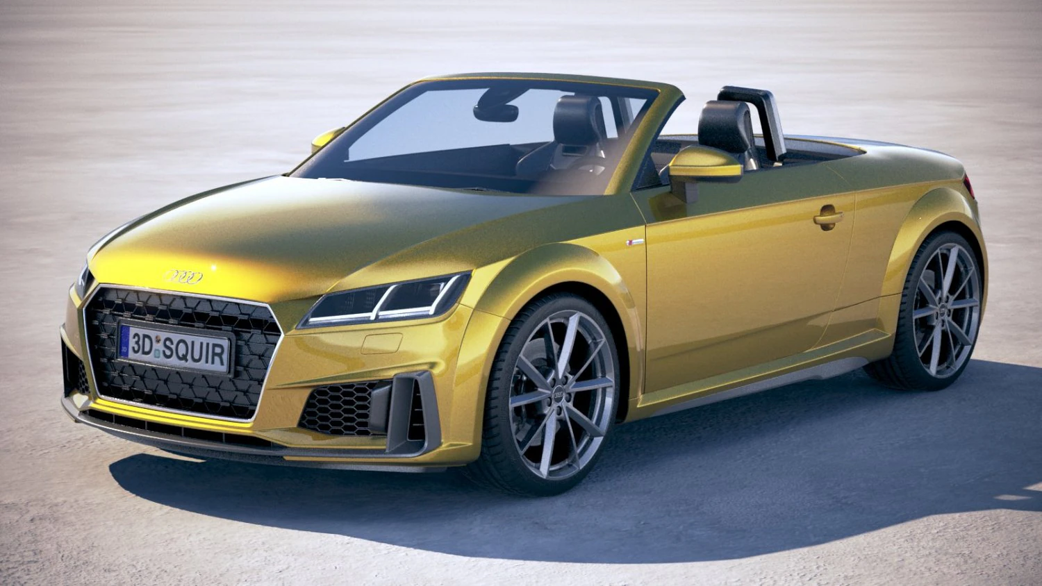Audi TT Roadster linha S 2019 Modelo 3D .c4d .max .obj .3ds .fbx .stl .blend 