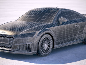 Audi TTS 2018 3D Model