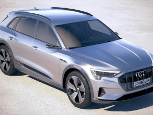 Audi E-tron 2020 3D 模型