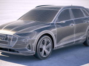 Audi E-tron 2020 3D 模型