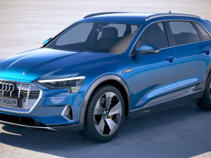 Audi E-tron 2020 Regular Mirror 3D Model