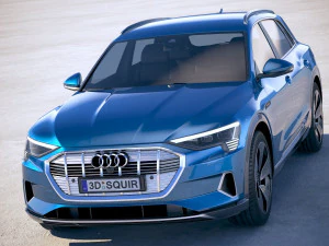 Audi E-tron 2020 Regular Mirror 3D Model