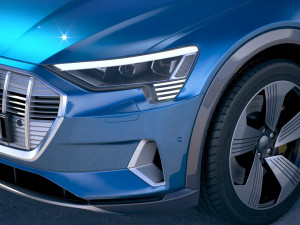 Audi E-tron 2020 Regular Mirror 3D 模型