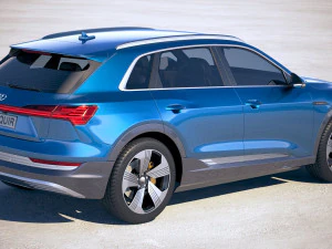 Audi E-tron 2020 Regular Mirror 3D Model