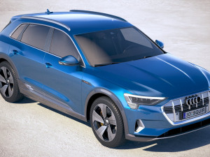 Audi E-tron 2020 Regular Mirror 3D 模型