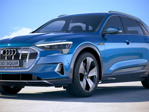 Audi E-tron 2020 Regular Mirror 3D Model