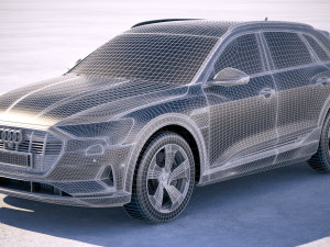 Audi E-tron 2020 Regular Mirror 3D 模型