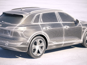 Audi E-tron 2020 Regular Mirror 3D 模型