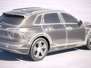 Audi E-tron 2020 Regular Mirror 3D Model