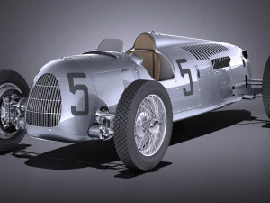 Автомобіль Auto Union Type C 1936 року 3D Модель