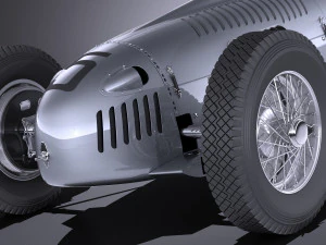 アウトウニオン タイプ C 1936 レースカー 3Dモデル