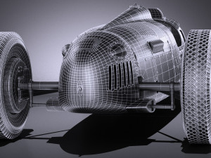 Auto Union Type C 1936 Race Car 3Dモデル