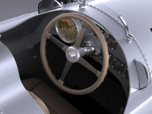 Auto Union Type D 1938 Race Car 3D Model