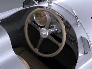 Auto Union Type D 1938 Raceauto 3D Model