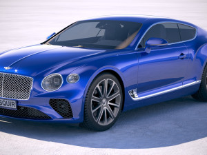 bentley continental gt 2018 3D Model