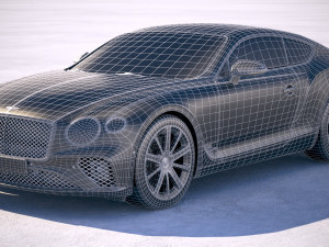 Bentley Continental GT 2018 3D Model