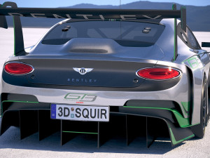 Bentley Continental GT3 Racecar 2018 3D Model