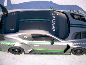 Bentley Continental GT3 Racecar 2018 3D Model