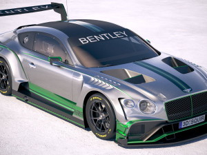 Bentley Continental GT3 Racecar 2018 3D Model