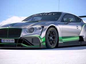 Bentley Continental GT3 Racecar 2018 3D Model