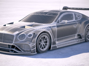 Bentley Continental GT3 Racecar 2018 3D Model