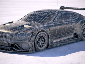 Bentley Continental GT3 Racecar 2018 3D Model
