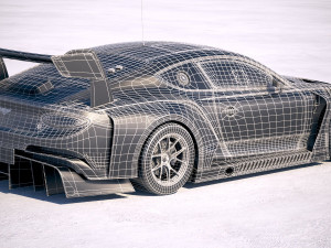 Bentley Continental GT3 Racecar 2018 3D Model