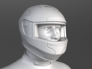 Biker Sport Motorcycle Rider Model 3D