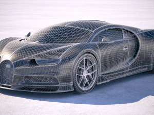 Bugatti Chiron Sport 2019 3D Model