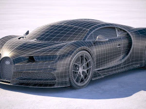 Bugatti Chiron Sport 2019 3D Model