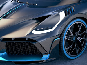 Bugatti Divo 2019 3Dモデル