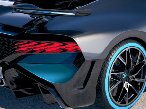 Bugatti Divo 2019 3Dモデル