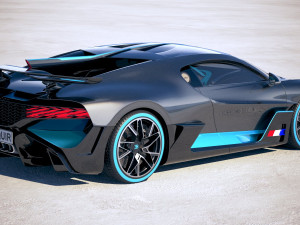 Bugatti Divo 2019 3Dモデル