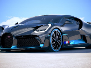 Bugatti Divo 2019 3Dモデル