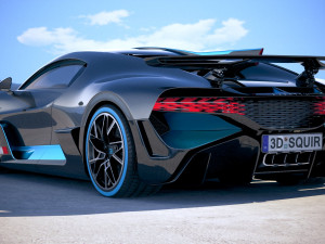 Bugatti Divo 2019 3Dモデル